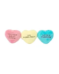 FuzzYard Cat Toy - Candy Hearts 3 on a string - img 1