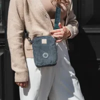 FuzzYard Life Corduroy Cross Body Bag - Slate Grey - img 2