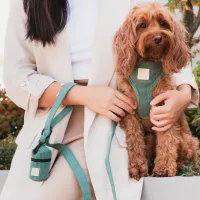 FuzzYard Life Corduroy Poop Bag Dispenser - Myrtle Green - img 2