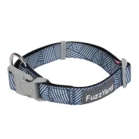 FuzzYard Dog Collar - Thornbury - Aegean Blue S - img 1
