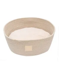 FuzzYard LIFE Rope Basket Bed - Sandstone - img 1