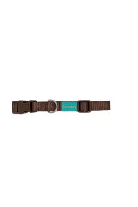 Ogrlica Nylon Basic braon 10 mm × 20/35 cm - img 1