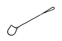Ogrlica-povodac Nylon Round crni 10 mm × 120 cm - img 1