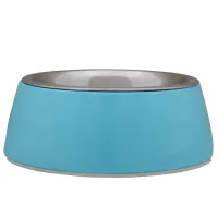 Zdjela melamin + inox plava L 19 cm – 520 ml - img 1
