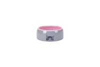 Zdjela Tabby Cat bijelo-roze 11,5 × 11,5 × 4,5 cm - img 1