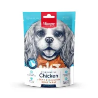 WANPY CHICKEN JERKY&CALCIUM BONE TWISTS 100G. - img 1