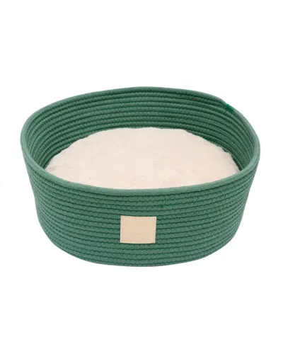 FuzzYard LIFE Rope Basket Bed - Myrtle Green