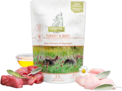 Isegrim Turkey&Beef Junior 410g