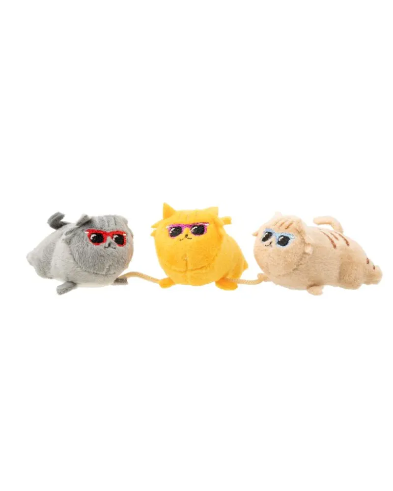 FuzzYard Cat Toy - Cool Cats 3 on a string - img 1