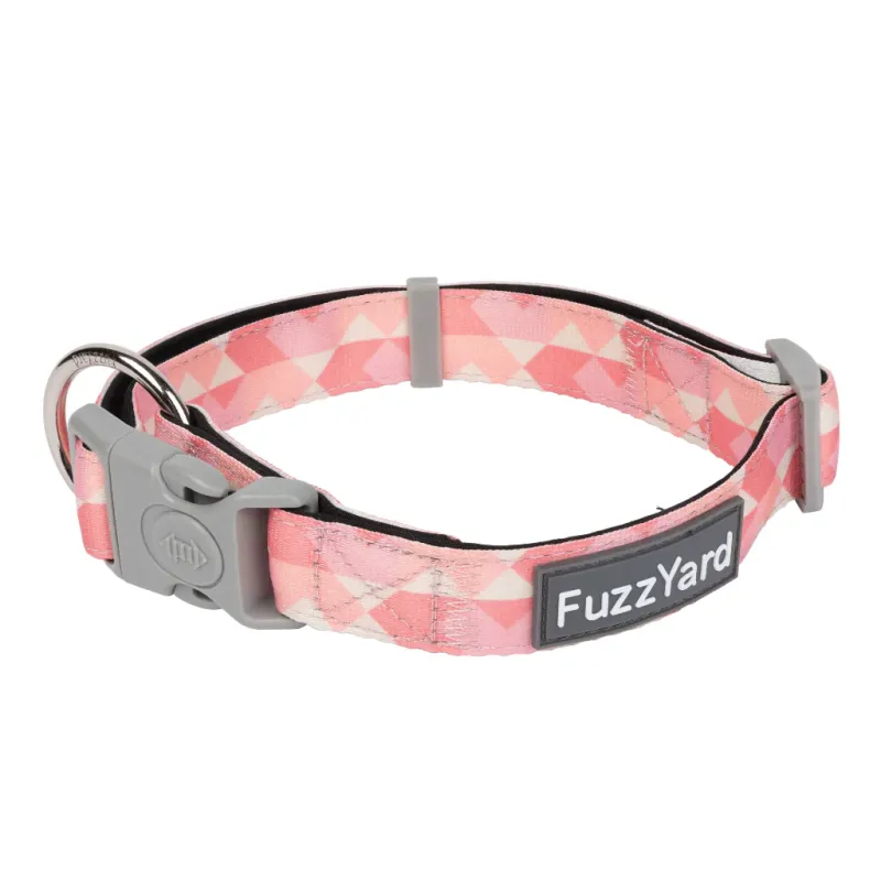 FuzzYard Dog Collar - Pink Lemonade M - img 1
