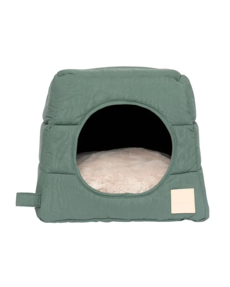 FuzzYard LIFE Cotton Cat Cubby - Myrtle Green - img 1