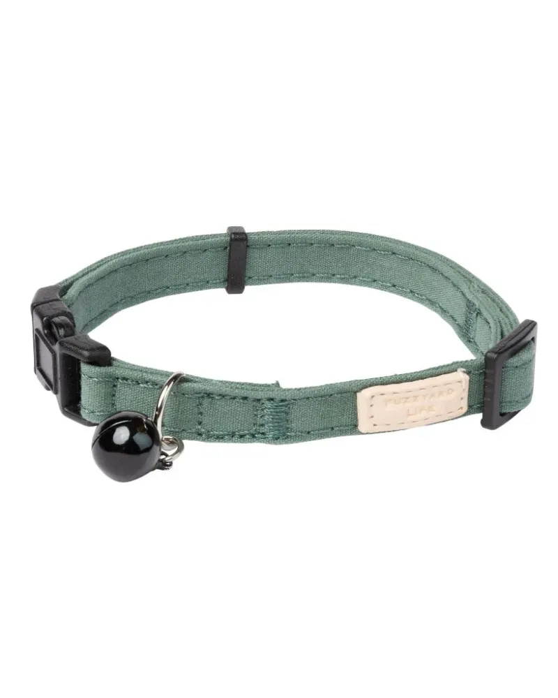 FuzzYard LIFE Cotton Cat Collar - Myrtle Green - img 1