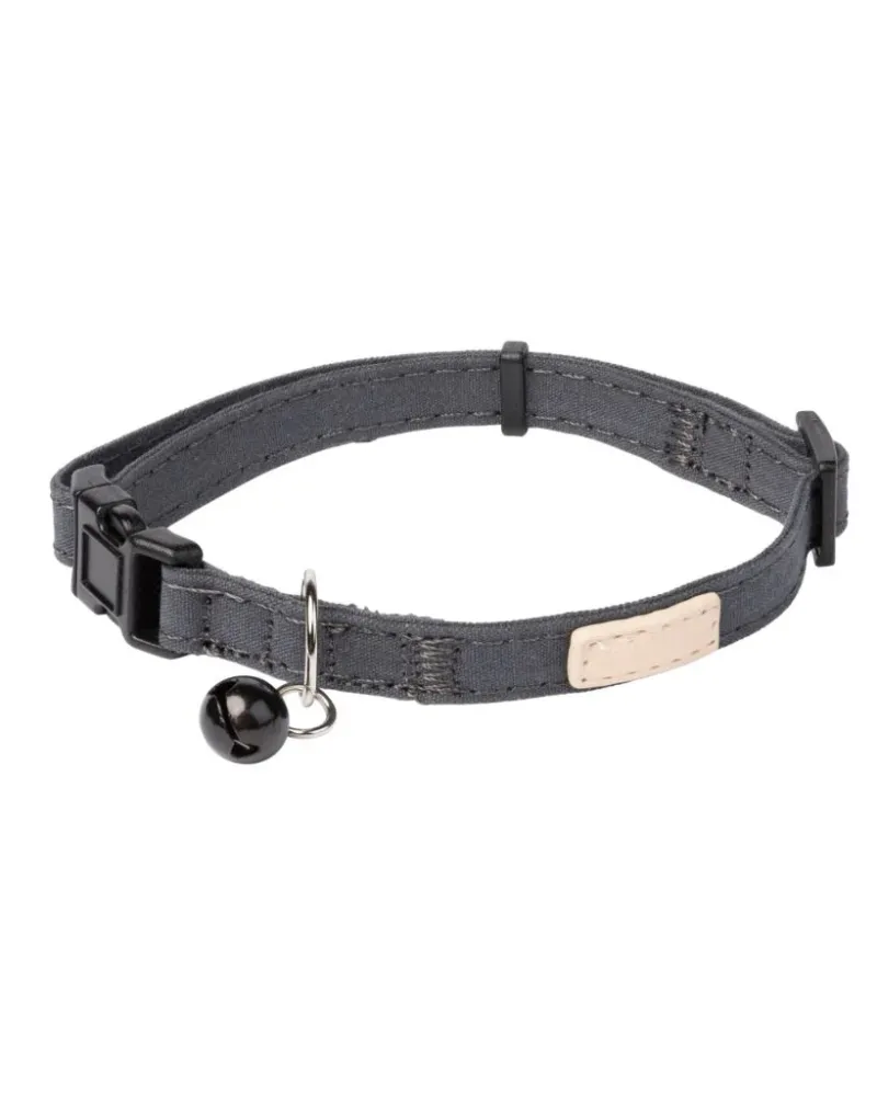 FuzzYard LIFE Cotton Cat Collar - Slate Grey - img 1