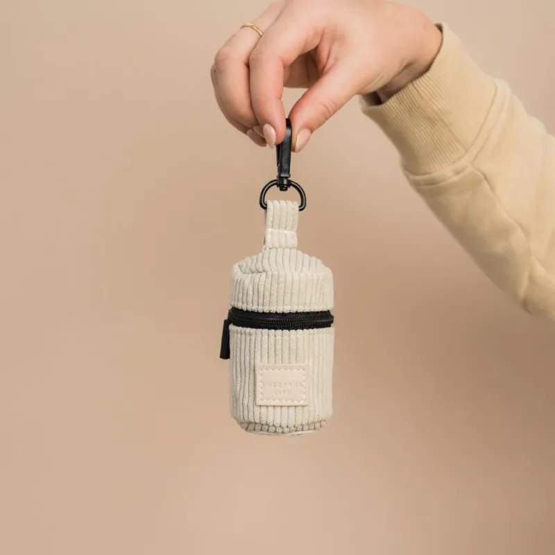 FuzzYard Life Corduroy Poop Bag Dispenser - Sandstone - img 2