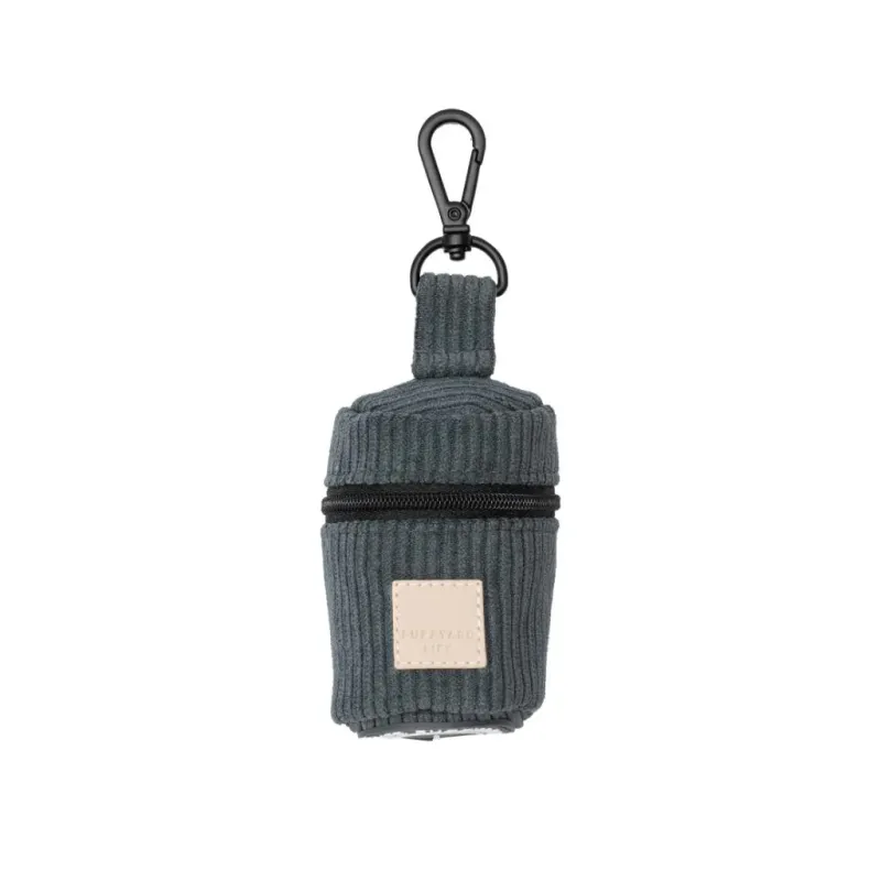 FuzzYard Life Corduroy Poop Bag Dispenser - Slate Grey - img 1