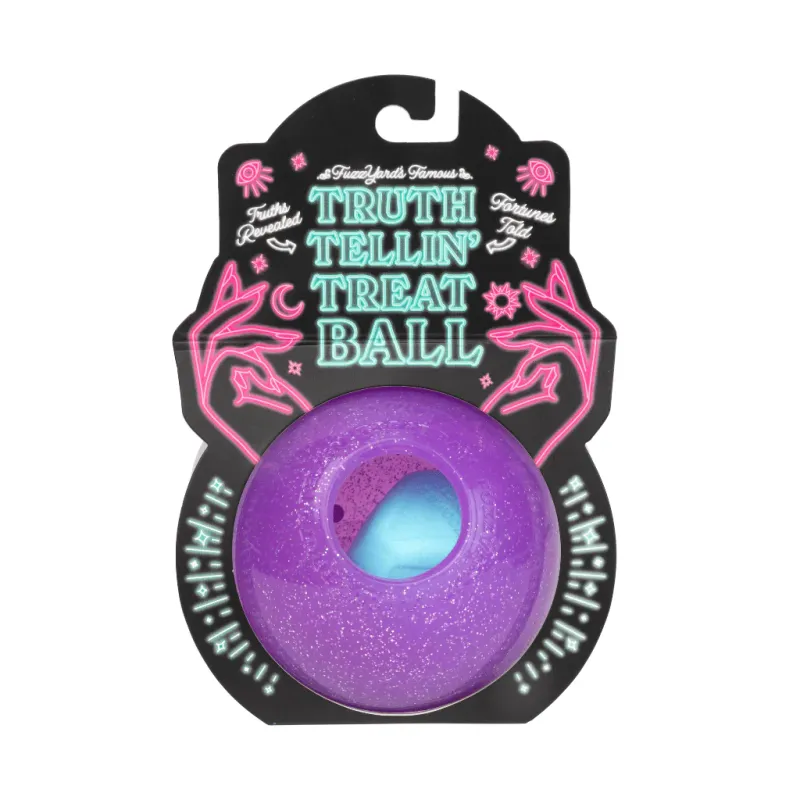 FuzzYard Interactive Chew Toy - Truth Tellin' Treat Ball - img 1