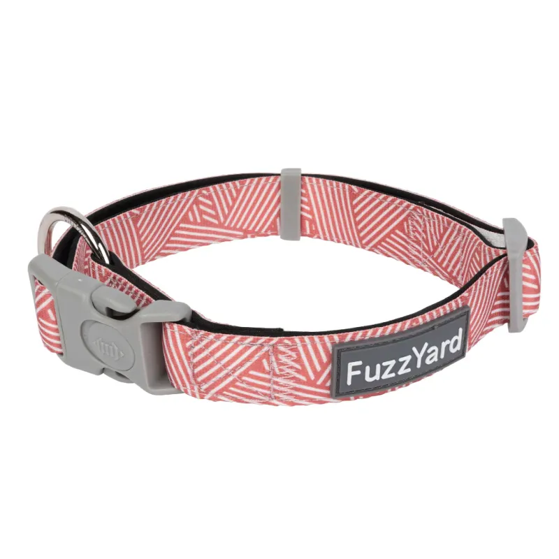 FuzzYard Dog Collar - Thornbury - Brick Red M - img 1