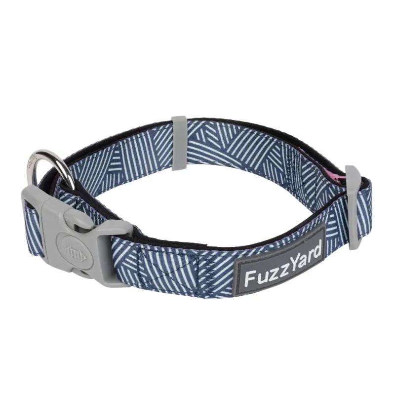 FuzzYard Dog Collar - Thornbury - Aegean Blue S - img 1