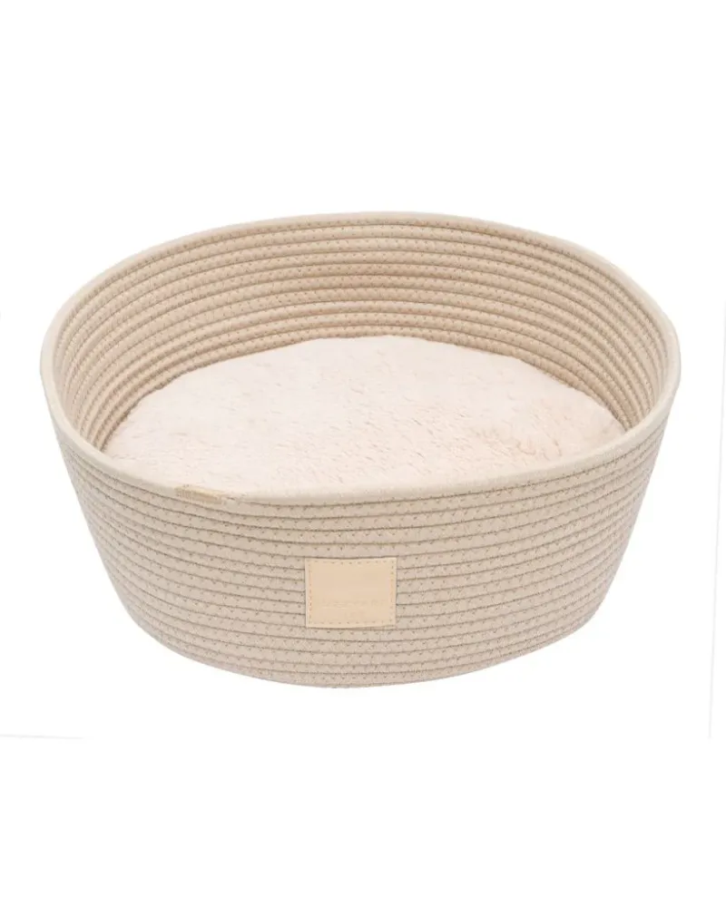 FuzzYard LIFE Rope Basket Bed - Sandstone - img 1
