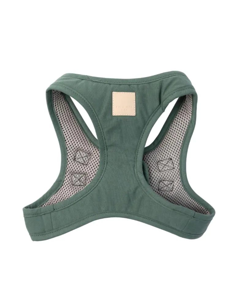 FuzzYard LIFE Cotton Step In Harness - Myrtle Green XXS - img 1