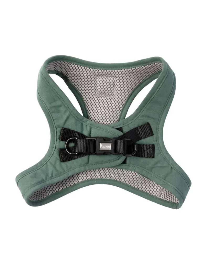 FuzzYard LIFE Cotton Step In Harness - Myrtle Green XXS - img 2