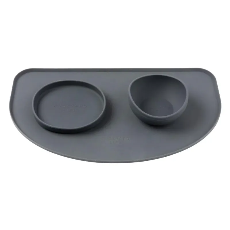FuzzYard Life Silicone Feeding Mat - Slate Grey - img 2