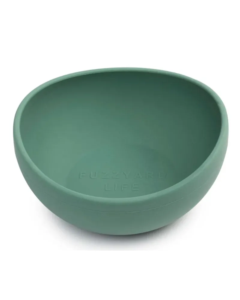 FuzzYard LIFE Silicone Bowl - Myrtle Green M - img 1