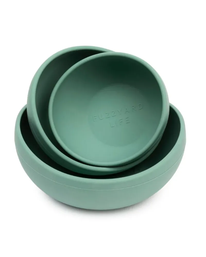 FuzzYard LIFE Silicone Bowl - Myrtle Green S - img 2