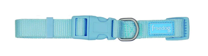 Freedog ogrlica Nylon Basic nebesko plava 15 mm × 35/50 cm - img 1