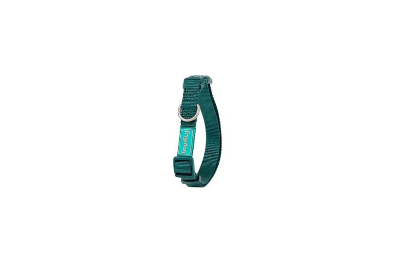 Ogrlica Nylon Basic zelena 20 mm × 35/60 cm - img 1