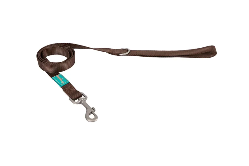 Povodac Nylon Basic braon 15 mm × 120 cm - img 1