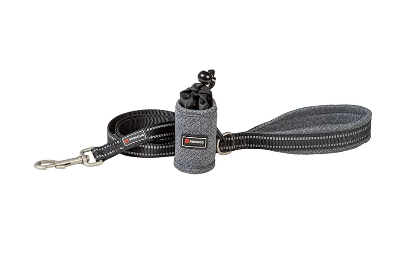 Povodac Shiva sivi 20 mm × 120 cm - img 1