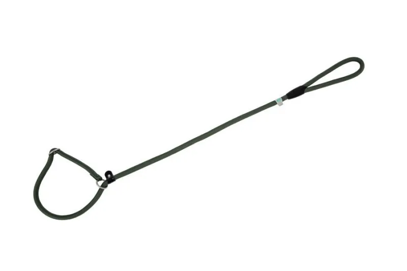 Ogrlica-povodac Nylon Round zeleni 13 mm × 120 cm - img 1