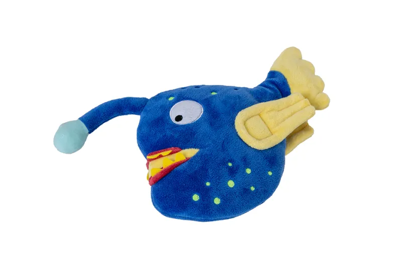 Igračka riba-rupa anglerfish plava 30,5 × 19 cm (svijetli u mraku) - img 2