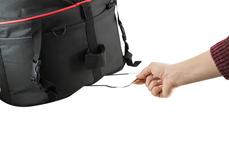 Torba za biciklo crvena 38 × 28 × 36 cm - img 4