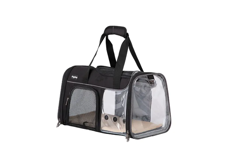 Prozirni transporter JFK crni i sivi 49 × 29 … - img 1
