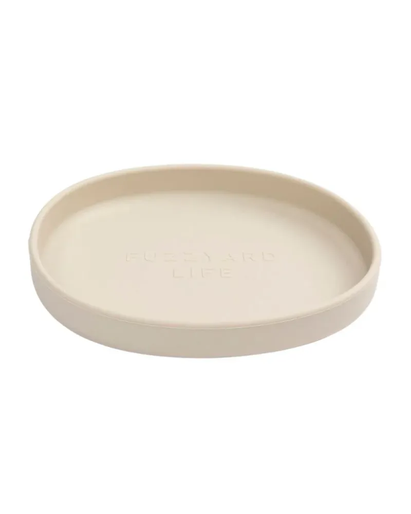 FuzzYard LIFE Silicone Cat Dish - Sandstone - img 1