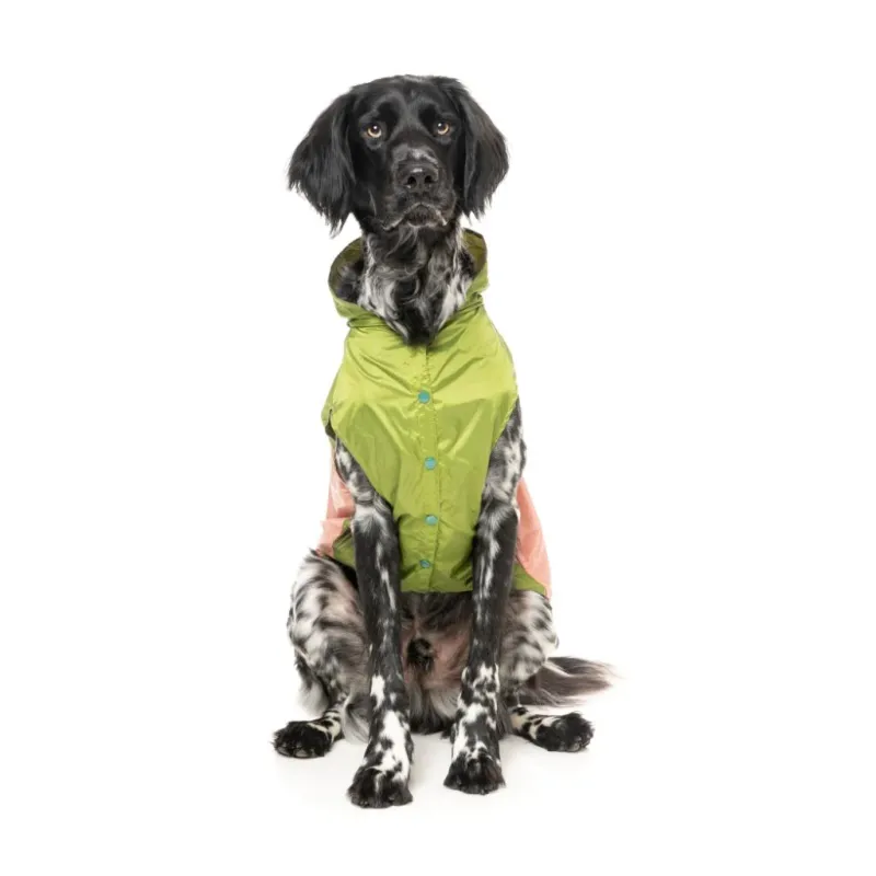 FuzzYard Raincoat - Ormond - Olive/Pink 3 - img 3