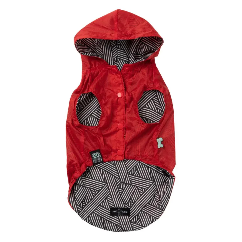 FuzzYard Raincoat - Flipside - Red/Black/White 6 - img 2