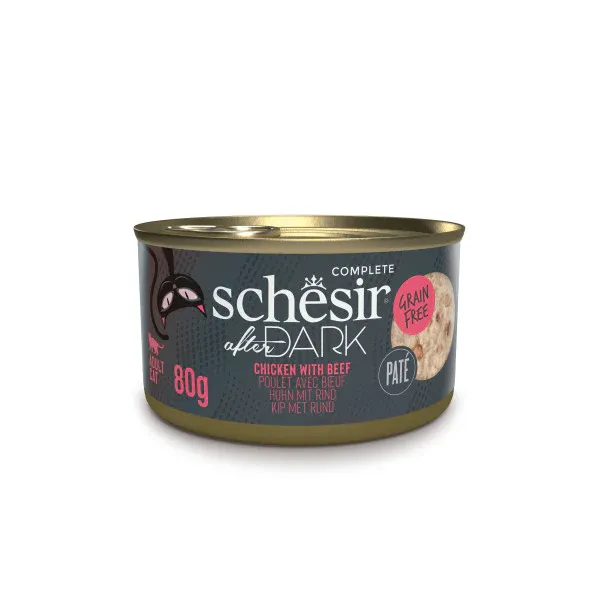 Schesir cat piletina i govedina u brodetu  80g