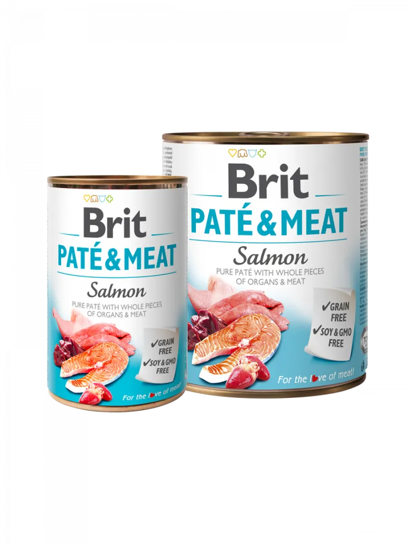 BRIT PATE&MEAT SALMON 400GR