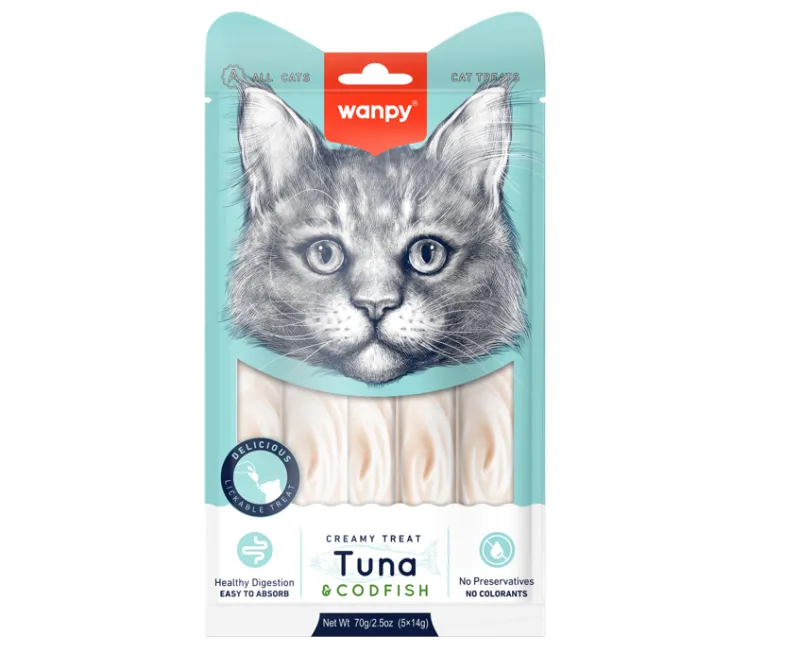 WANPY SUPICE ZA MACU TUNA&CODFISH 70g