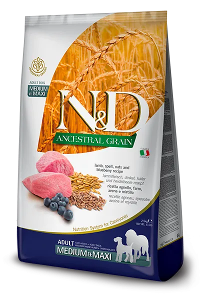 N&D Lamb & Blueberry Adult medium & max 12kg