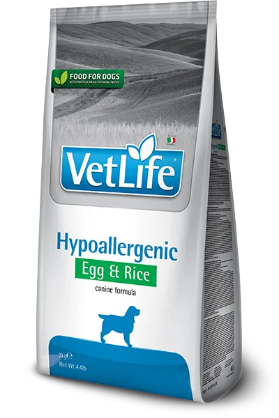 Vet Life Hypoallergenic egg&rice 12kg