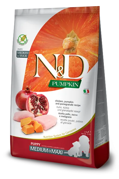 N&D Chicken, Pumpkin and Pomegranate Puppy Medium & Maxi 12kg